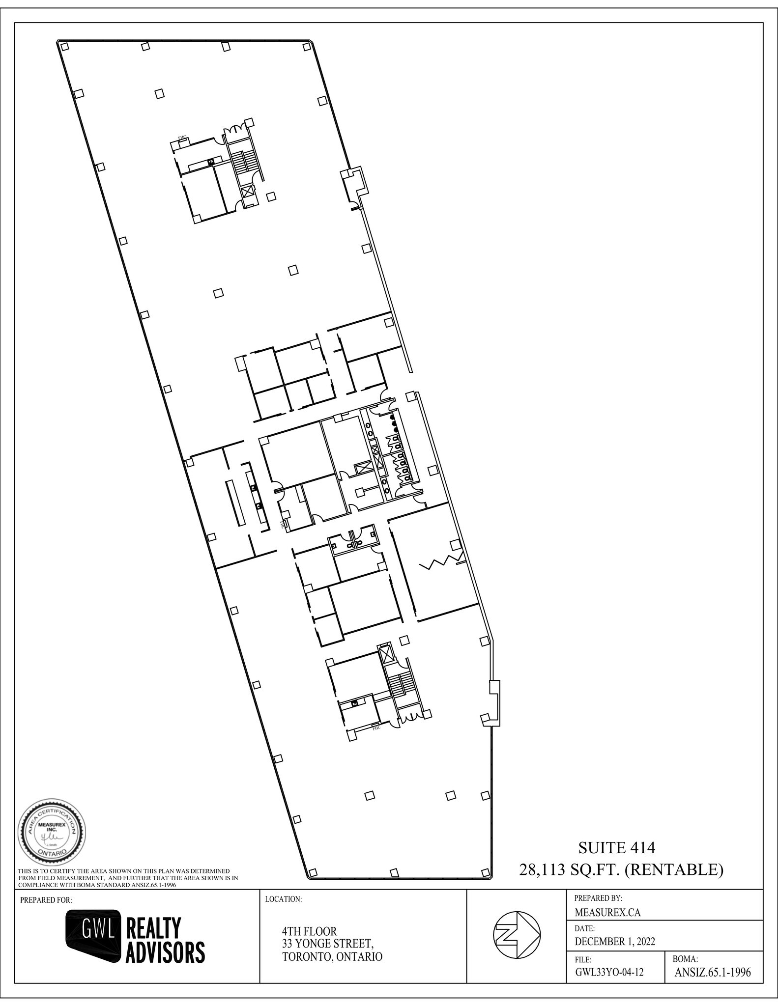 33 Yonge St, Toronto, ON à louer Plan de site– Image 1 sur 1