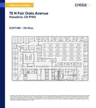 75 N Fair Oaks Ave, Pasadena, CA à louer Plan d’étage type– Image 1 sur 1