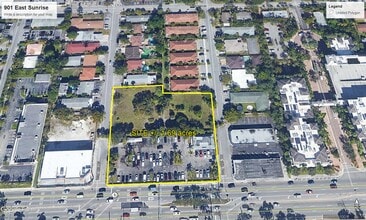 901 E Sunrise Blvd, Fort Lauderdale, FL - VUE AÉRIENNE  vue de carte