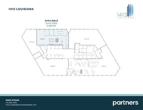 1415 Louisiana St, Houston, TX à louer Plan de site– Image 1 sur 5