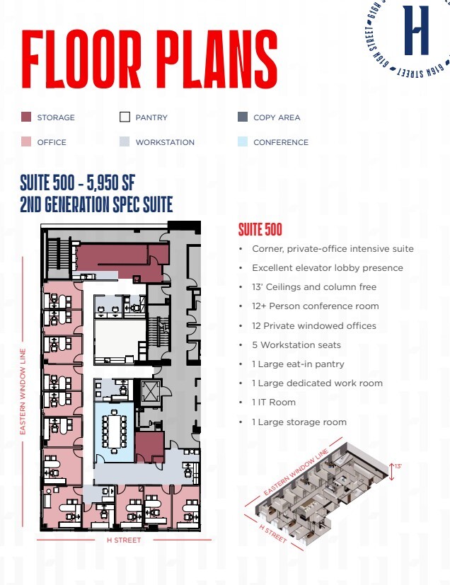 701 7th St NW, Washington, DC à louer Plan d’étage– Image 1 sur 2