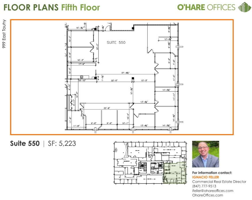 999 E Touhy Ave, Des Plaines, IL à louer Plan d’étage– Image 1 sur 1