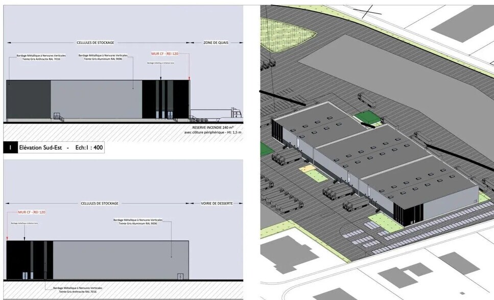 Local d’activités dans Mondeville à louer - Plan d’étage – Image 3 sur 4