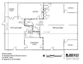 2205 W Broadway Ave, Fort Worth, TX à louer Plan d’étage– Image 1 sur 1