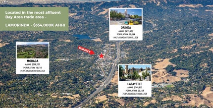 986 Moraga Blvd, Lafayette, CA - Vue aérienne  vue de carte - Image1