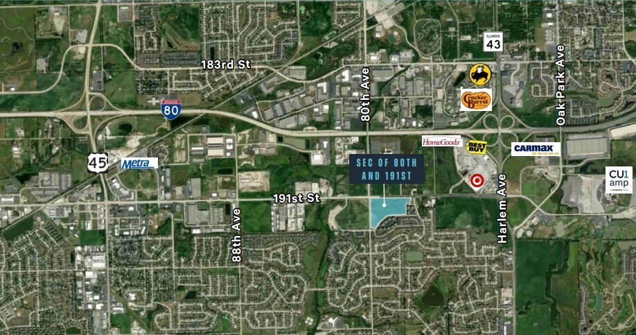 80th Ave & 191st St, Tinley Park, IL à vendre - Photo principale – Image 1 sur 1