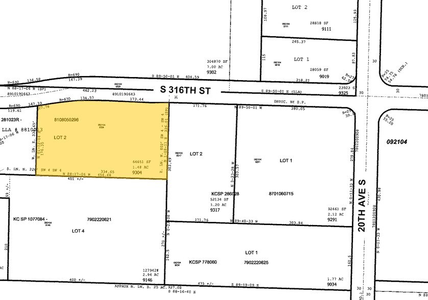 1805 S 316th St, Federal Way, WA à vendre - Plan cadastral – Image 2 sur 4