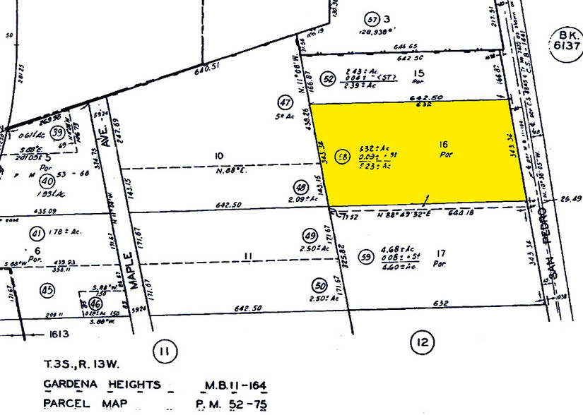 14527 S San Pedro St, Gardena, CA à louer - Plan cadastral – Image 2 sur 5