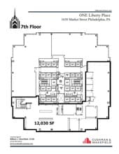 1650 Market St, Philadelphia, PA à louer Plan d’étage– Image 1 sur 1