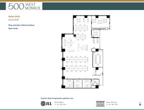 500 W Monroe St, Chicago, IL à louer Plan d’étage– Image 1 sur 1