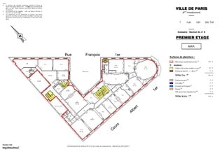 1 Rue François Ier, Paris à louer Plan d’étage– Image 1 sur 2