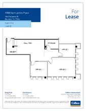 1900 St James Pl, Houston, TX à louer Plan d’étage– Image 1 sur 1
