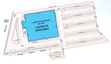 370 Northridge Shopping Ctr, Salinas, CA à louer Plan d’étage– Image 1 sur 2