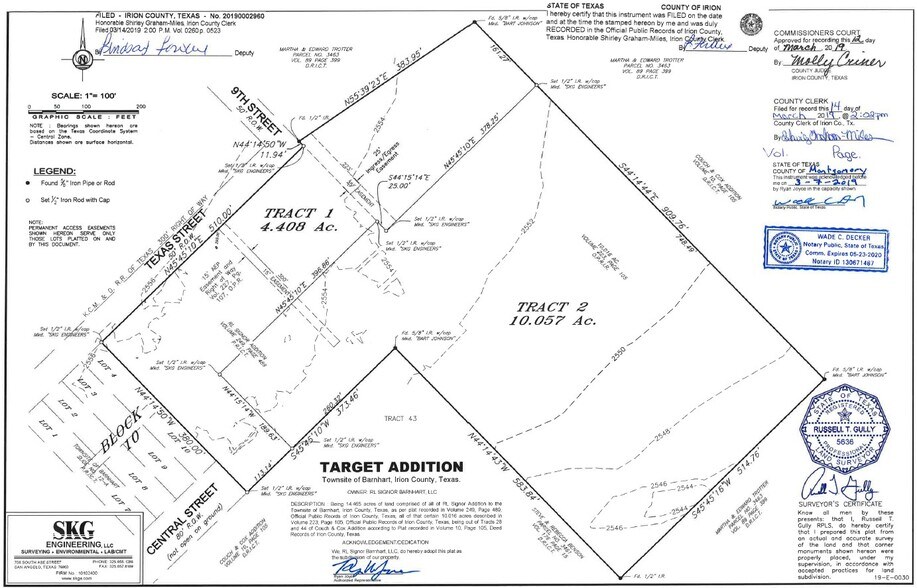 828 Texas, Barnhart, TX à vendre - Plan de site – Image 3 sur 3