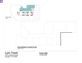 440 Louisiana St, Houston, TX à louer Plan de site– Image 1 sur 1