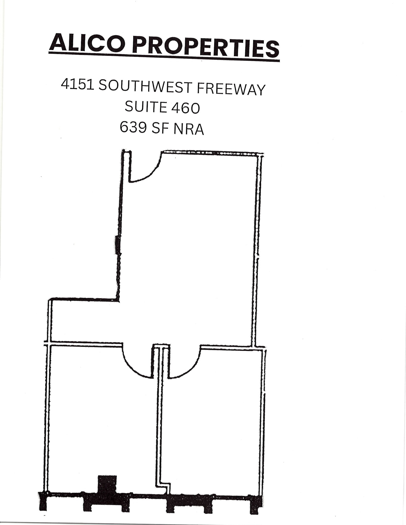 4151 Southwest Fwy, Houston, TX à louer Plan d’étage– Image 1 sur 1