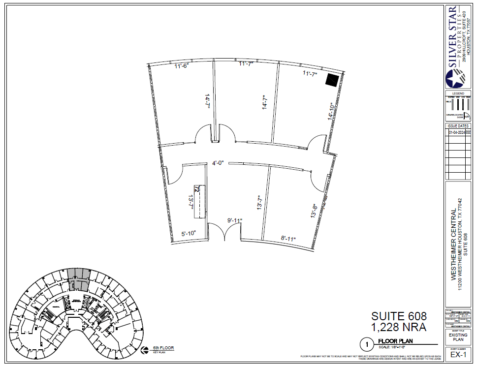 11200 Westheimer Rd, Houston, TX à louer Plan d’étage– Image 1 sur 1