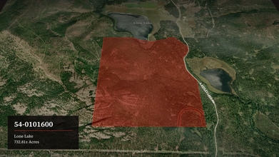 Lone Lake Legacy Timber & Grazing Tract, Kila, MT - Vue aérienne vue de carte