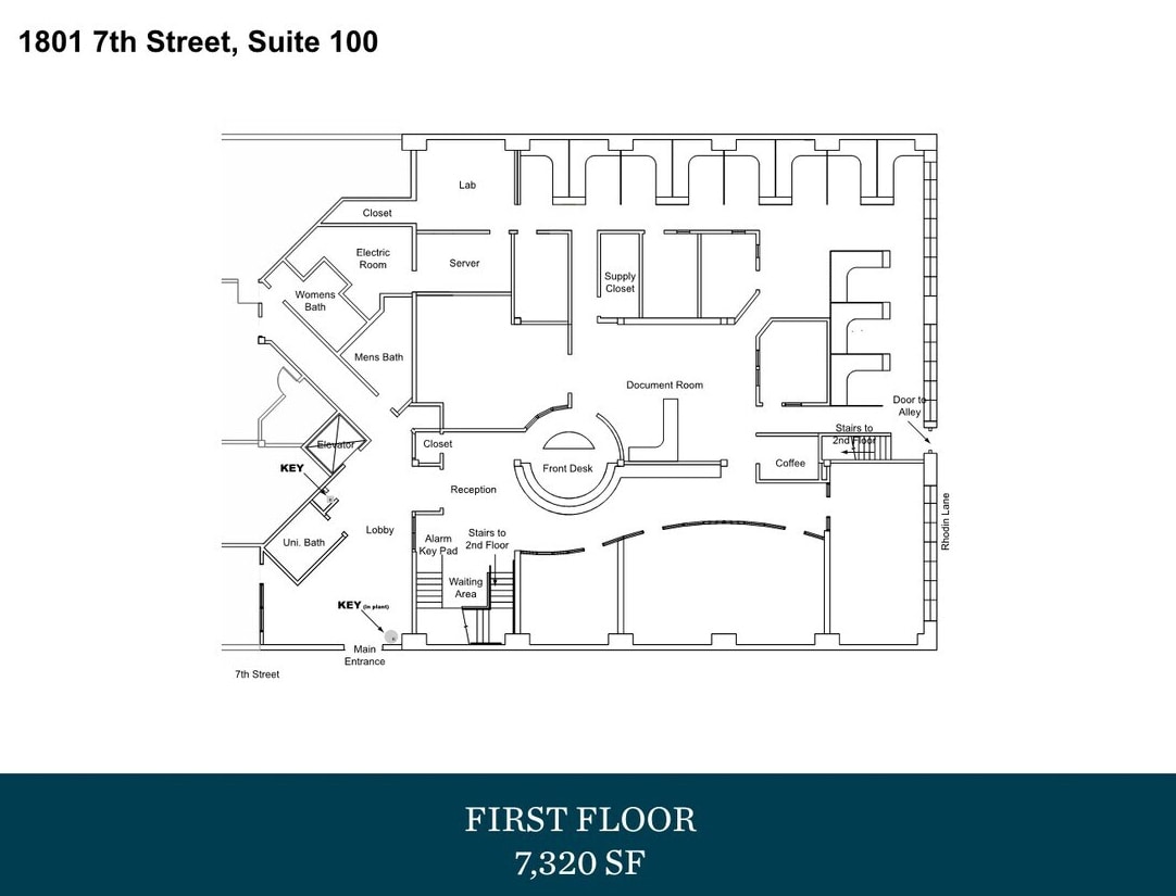 1801 7th St, Sacramento, CA à louer Plan d’étage– Image 1 sur 2