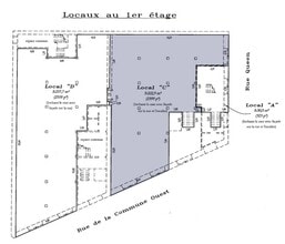 731-741 Rue De La Commune O, Montréal, QC à louer Plan d’étage– Image 1 sur 1