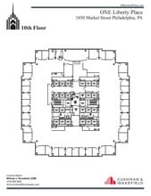 1650 Market St, Philadelphia, PA à louer Plan d’étage– Image 1 sur 1
