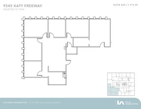 9545 Katy Fwy, Houston, TX à louer Plan d’étage– Image 1 sur 1