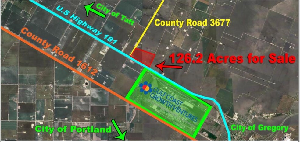 NE Corner 181 & County Rd 3677 hwy, Gregory, TX à vendre - Photo principale – Image 1 sur 1