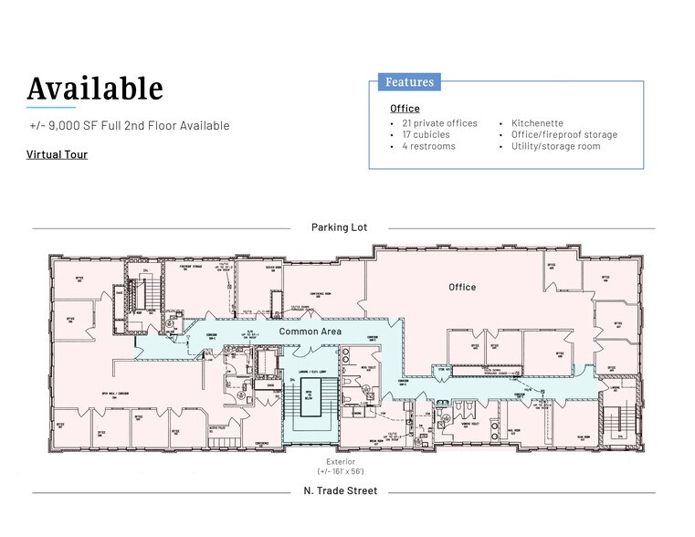 435 N Trade St, Matthews, NC à louer - Plan d’étage – Image 2 sur 3
