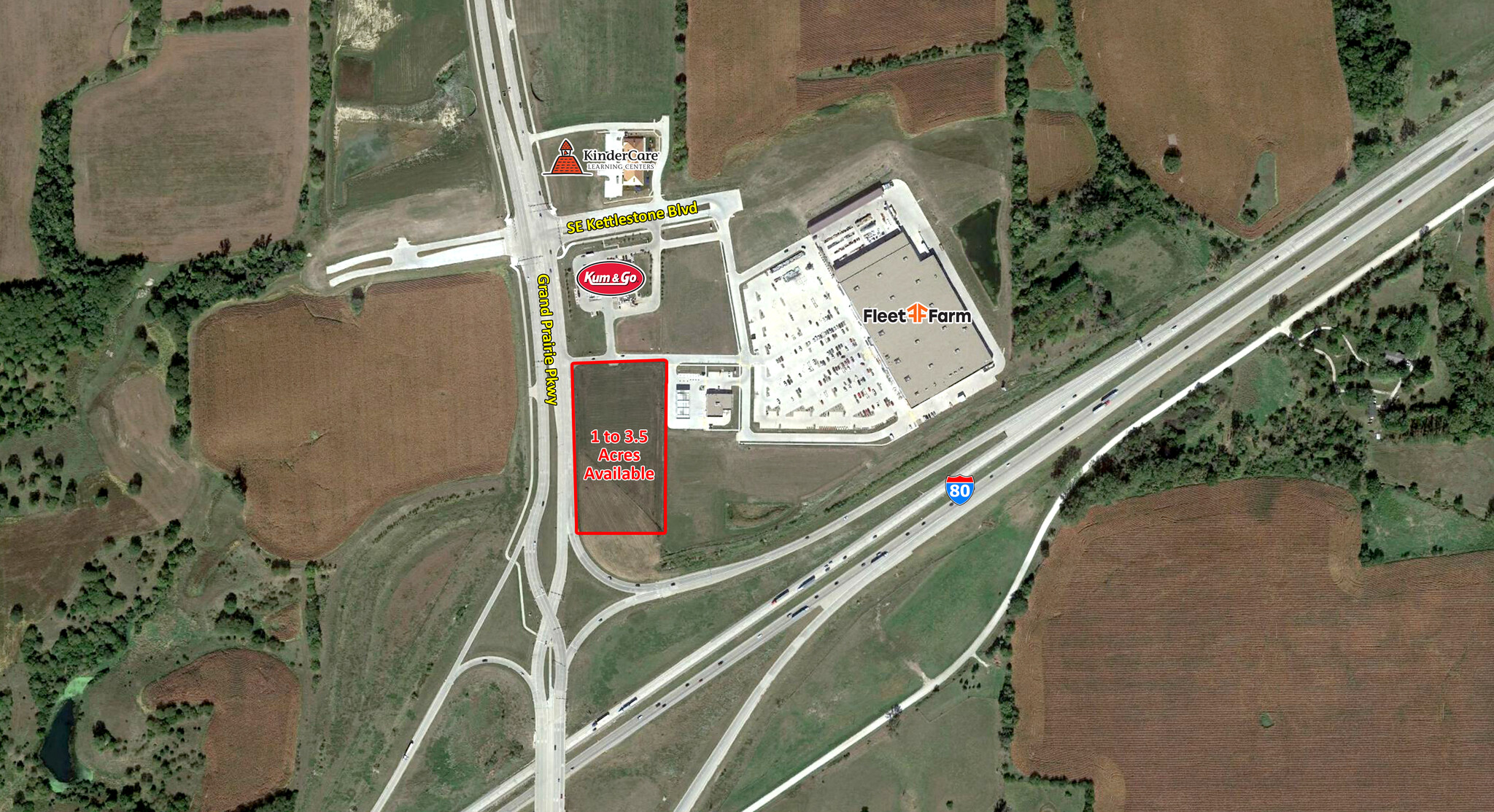 Grand Prairie Parkway, Waukee, IA à louer Aérien– Image 1 sur 2