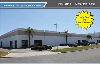 Plus de détails pour 191 Granite St, Corona, CA - Industriel/Logistique à louer