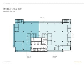 160 Pine St, San Francisco, CA à louer Plan d’étage– Image 2 sur 2