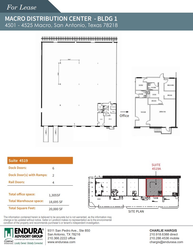 4501-4727 Macro, San Antonio, TX à louer Plan d’étage– Image 1 sur 1