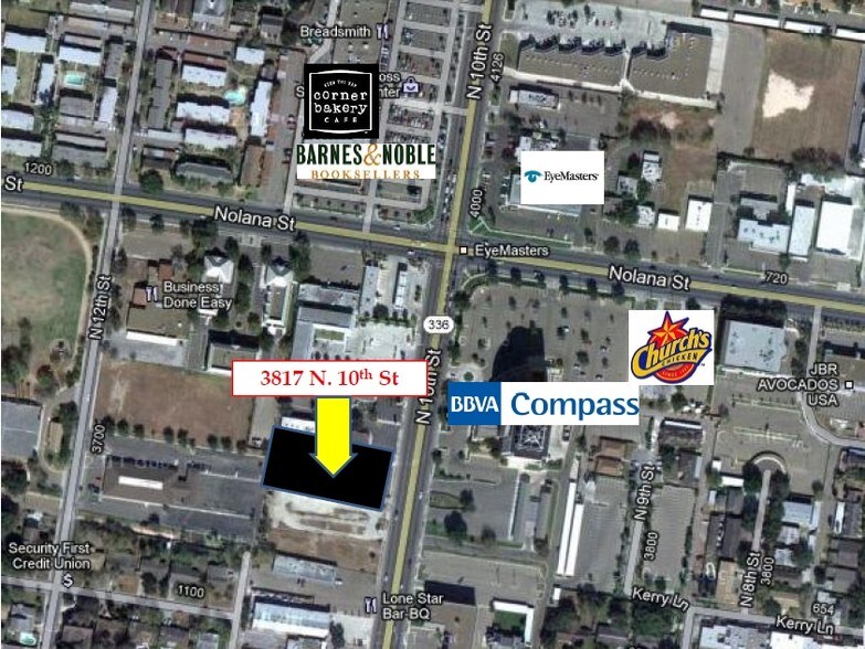 3817 N 10th St, McAllen, TX à louer - Aérien – Image 3 sur 12