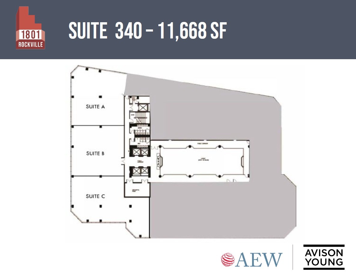 1801 Rockville Pike, Rockville, MD à louer Plan d’étage– Image 1 sur 1