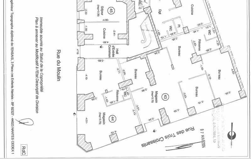 Local commercial dans Nantes à louer - Plan d’étage – Image 2 sur 2