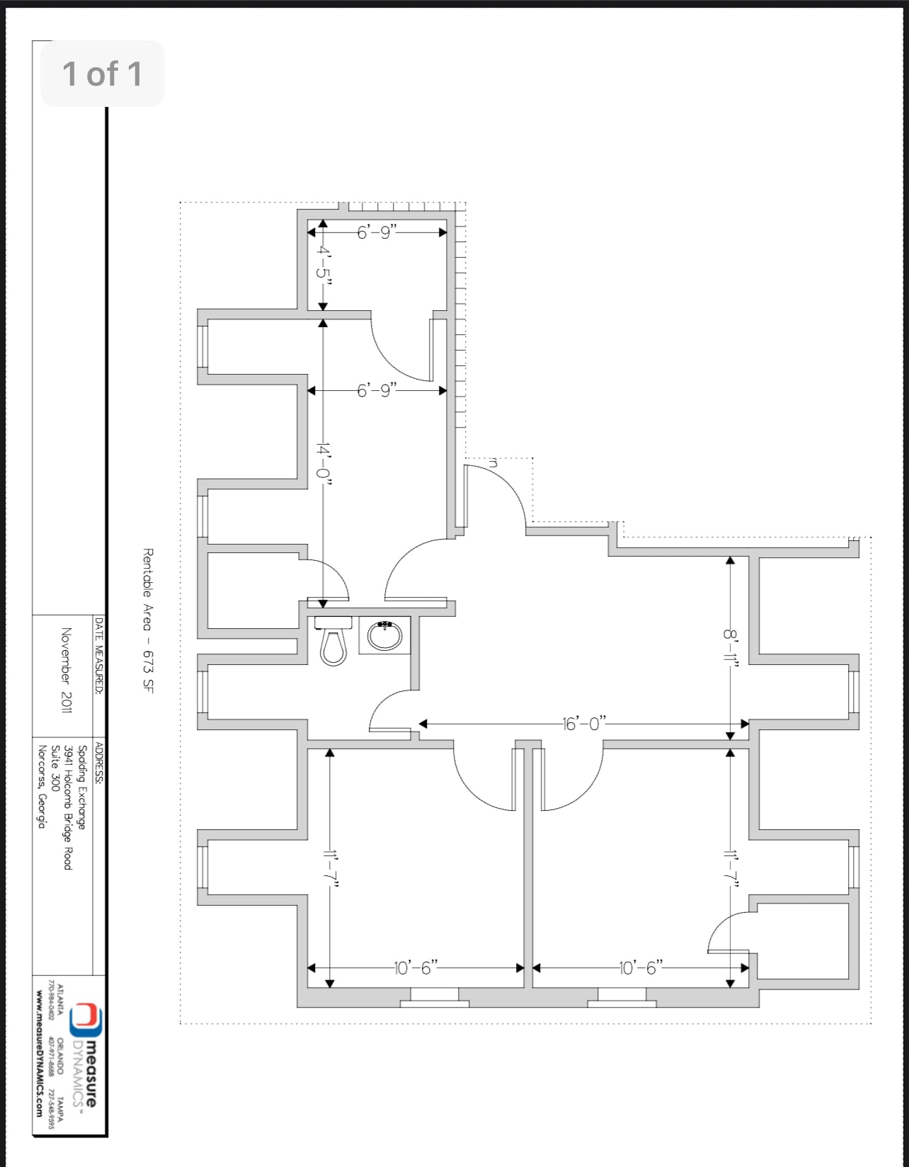3937-3965 Holcomb Bridge Rd, Peachtree Corners, GA à louer Plan d’étage– Image 1 sur 4