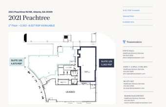 2021 Peachtree Rd, Atlanta, GA à louer Plan d’étage– Image 1 sur 1