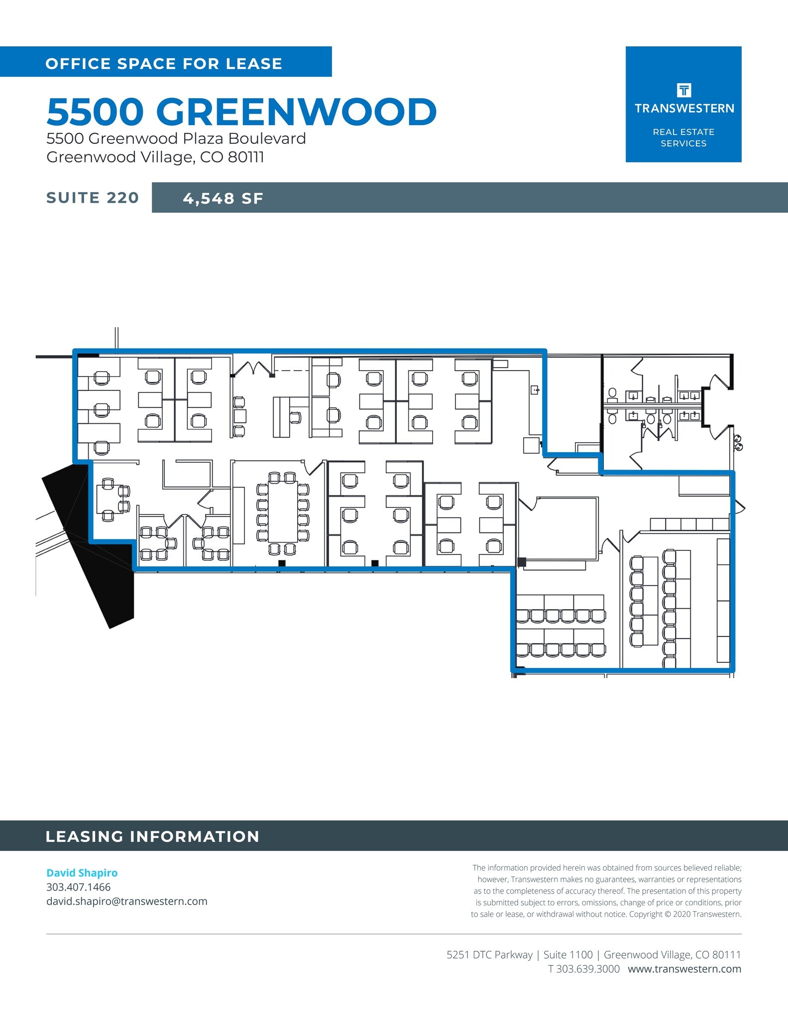 5500 Greenwood Plaza Blvd, Englewood, CO à louer Plan de site– Image 1 sur 1