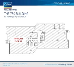 750 Stephenson Hwy, Troy, MI à louer Plan d’étage– Image 1 sur 1