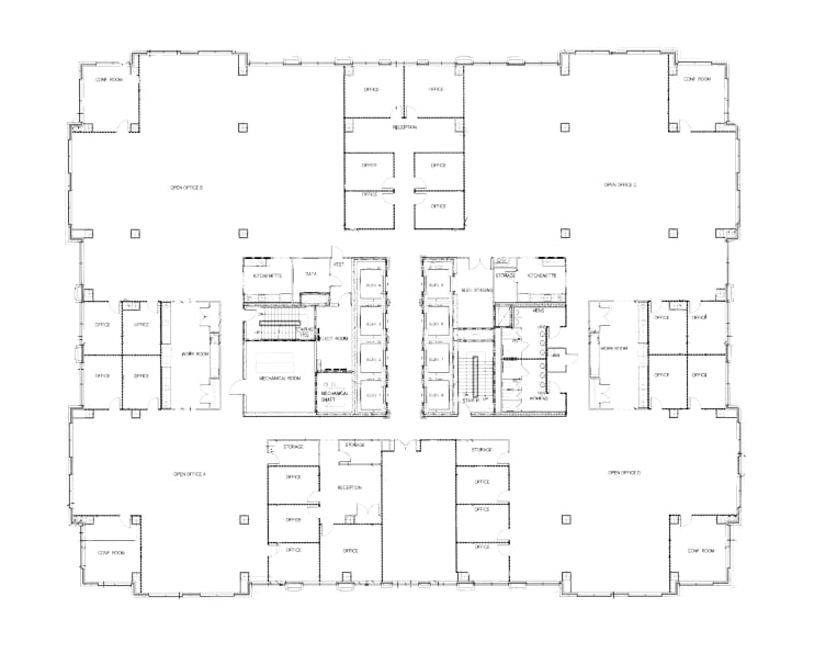 150 Granby St, Norfolk, VA à louer Plan d’étage– Image 1 sur 1