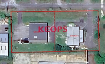 Carbonne - VUE AÉRIENNE  vue de carte