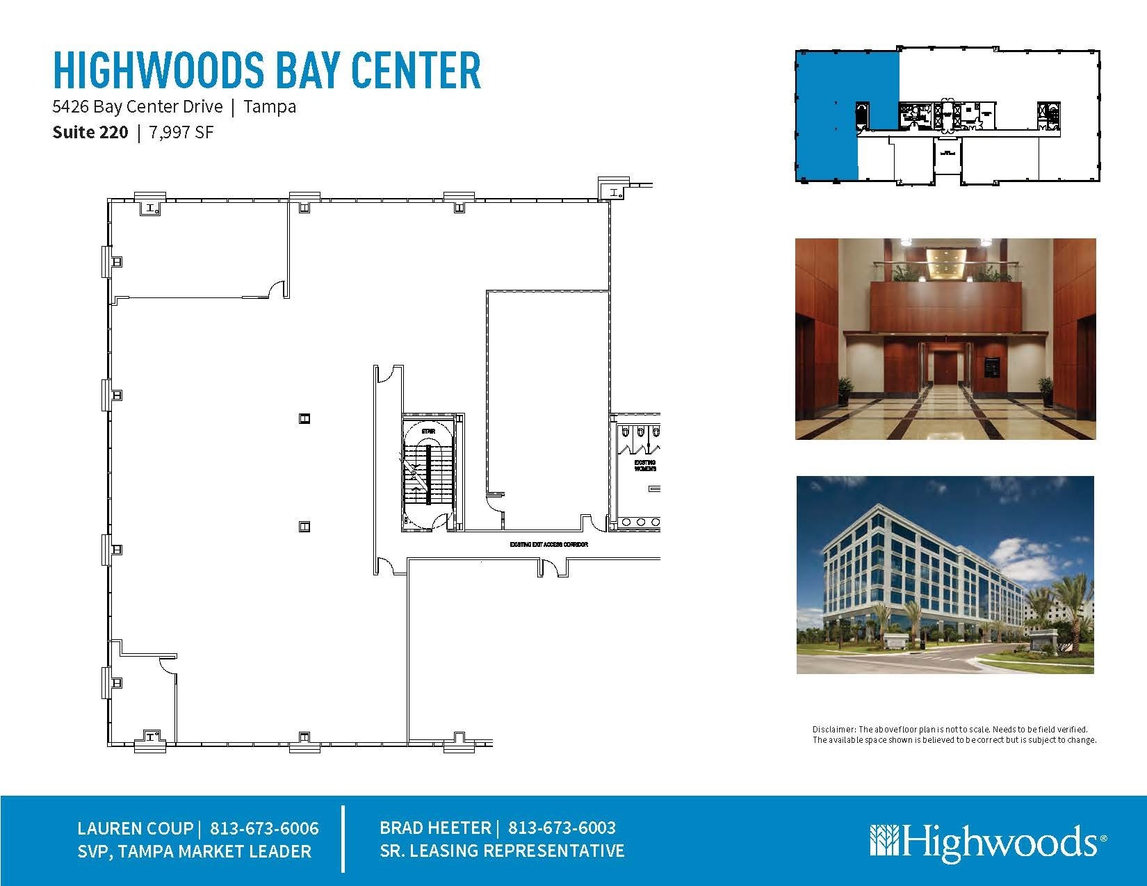 5426 Bay Center Dr, Tampa, FL à louer Plan d’étage– Image 1 sur 1