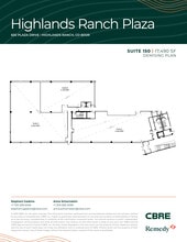 630 Plaza Dr, Highlands Ranch, CO à louer Plan d’étage– Image 2 sur 13