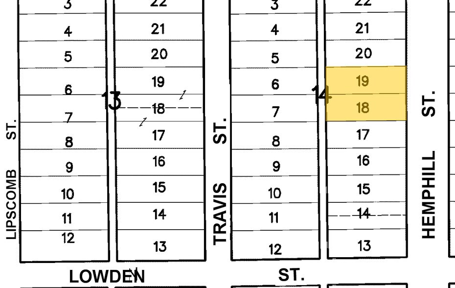 2820 Hemphill St, Fort Worth, TX à vendre - Plan cadastral – Image 2 sur 4