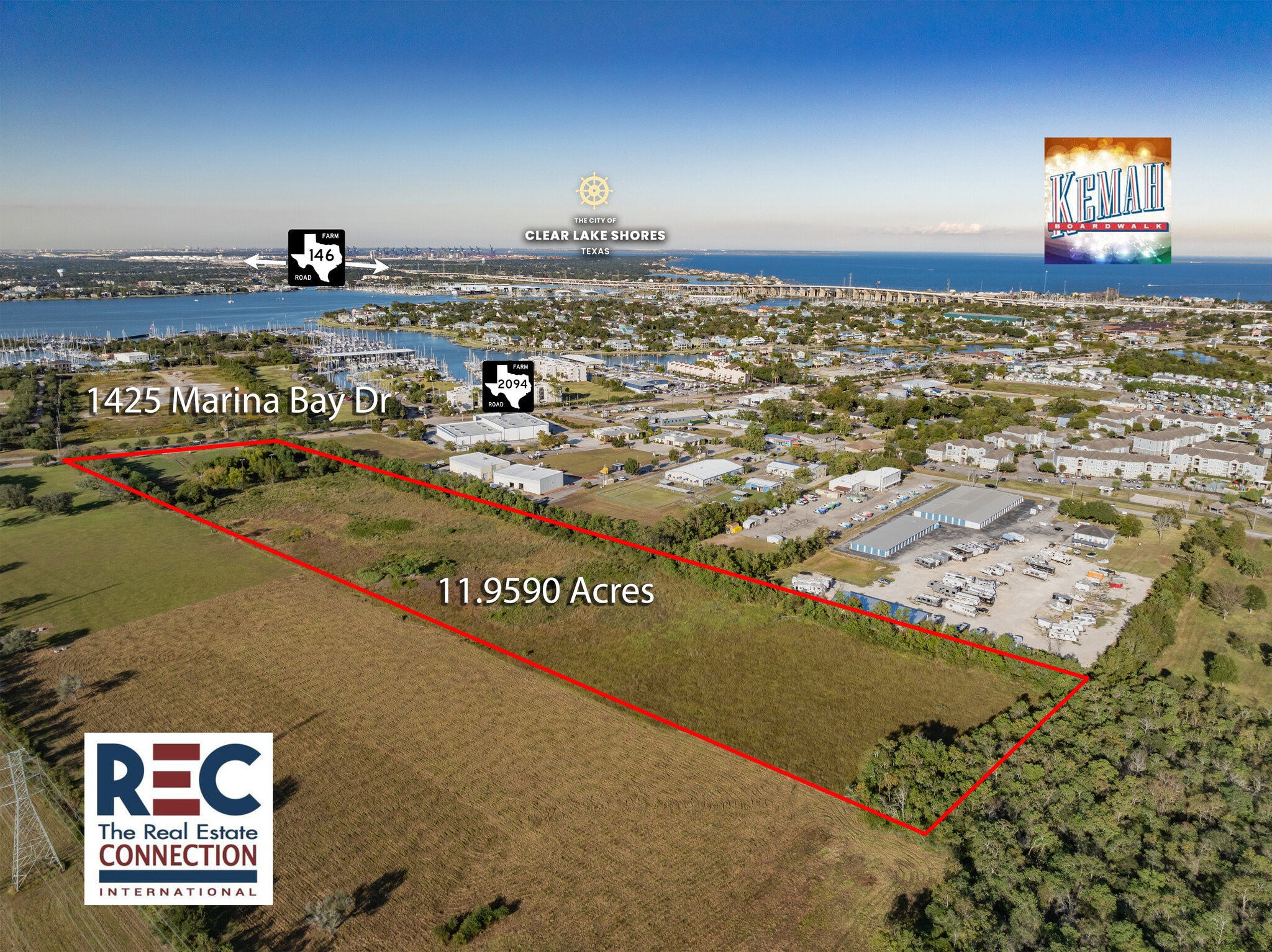 1425 Marina Bay Dr, League City, TX à vendre Aérien– Image 1 sur 8