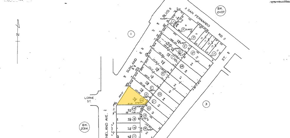 8102-8110 Sunland Blvd, Sun Valley, CA à vendre - Plan cadastral – Image 2 sur 9