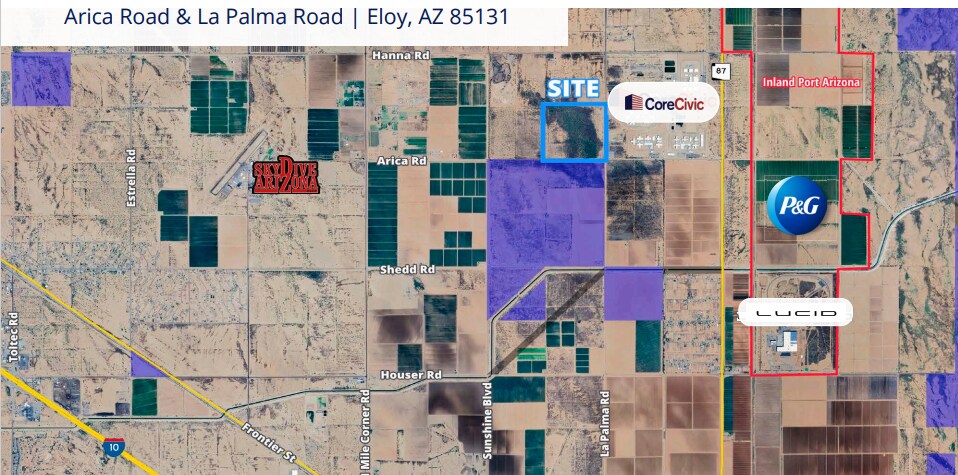 NWC Arica Rd & La Palma Rd, Eloy, AZ à vendre - Photo de l’immeuble – Image 1 sur 3