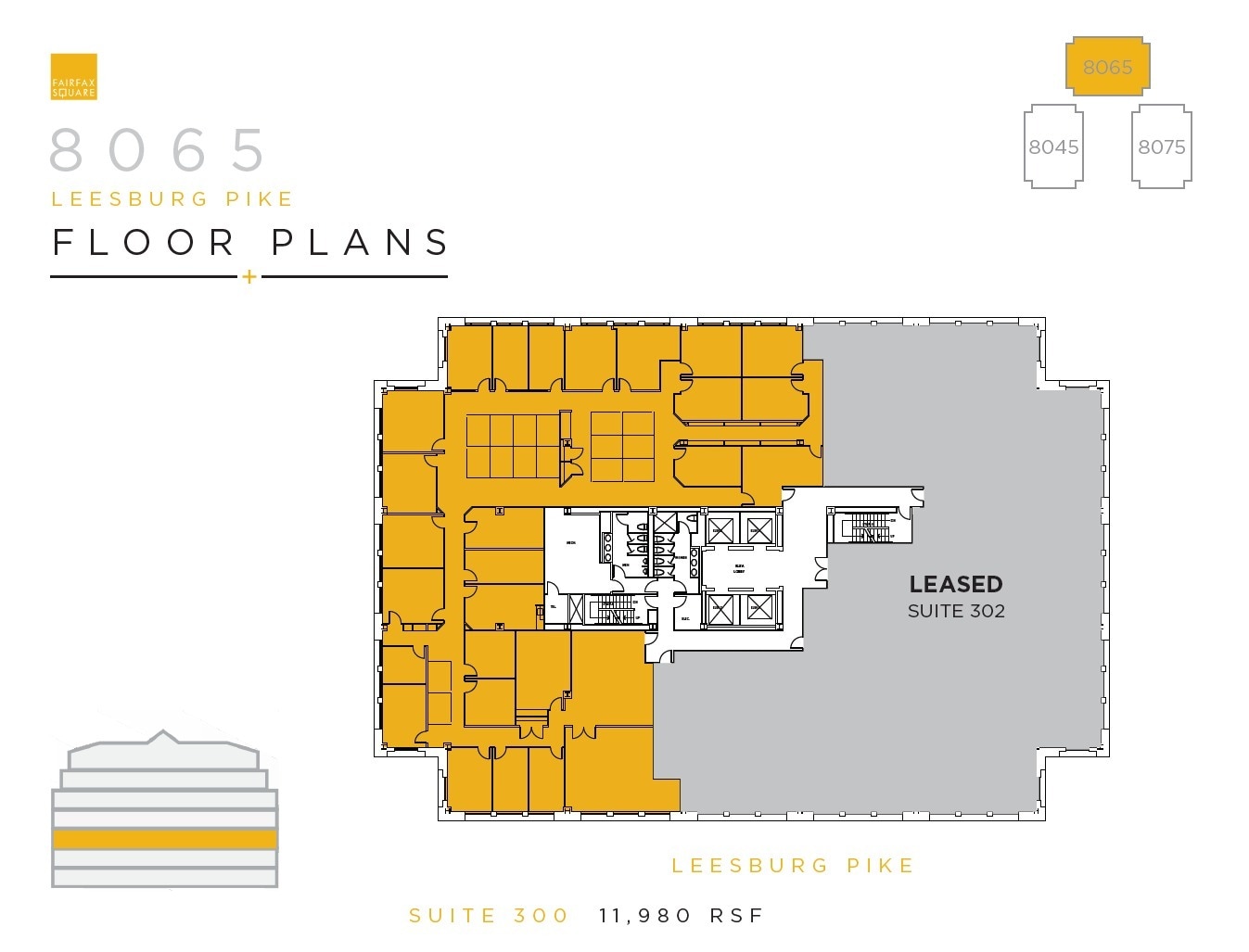 8065 Leesburg Pike, Vienna, VA à louer Plan d’étage– Image 1 sur 1