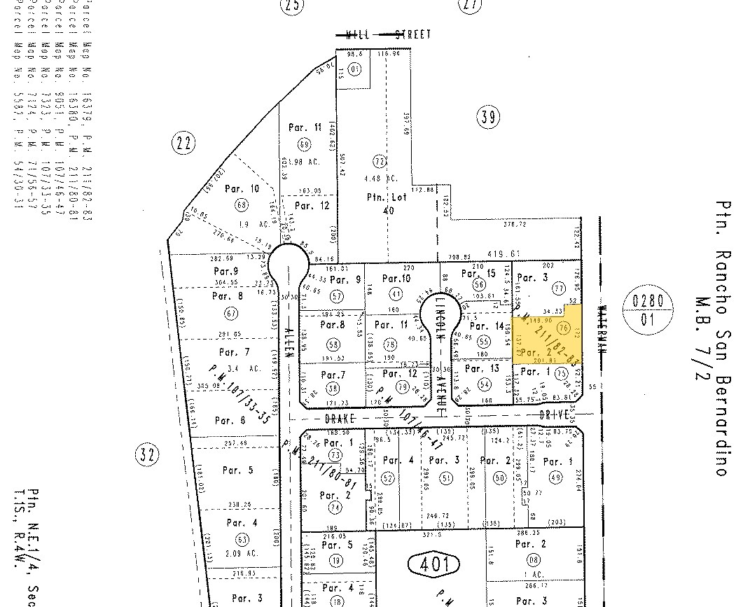 642 S Waterman Ave, San Bernardino, CA à louer Plan cadastral– Image 1 sur 3