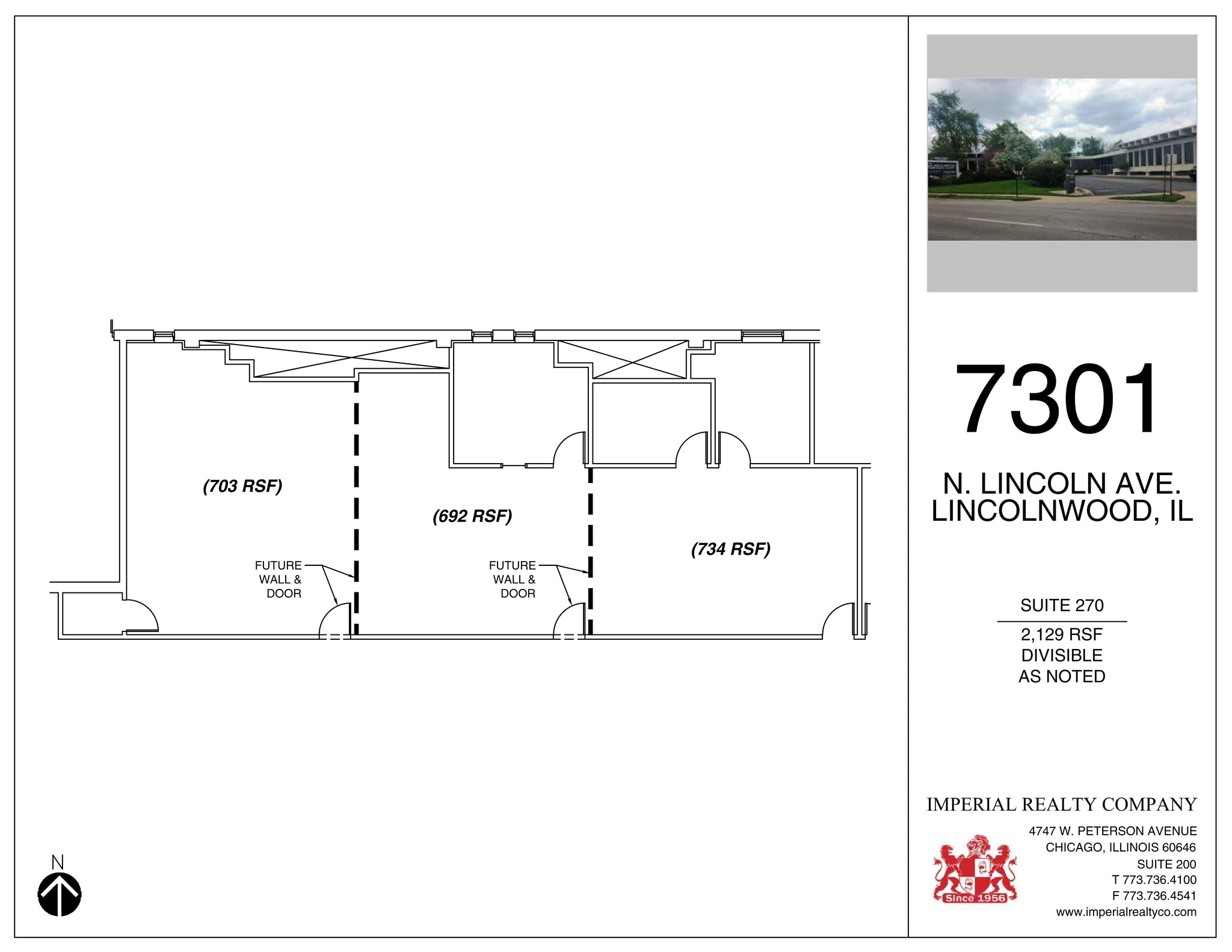 7301-7337 N Lincoln Ave, Lincolnwood, IL à louer Plan de site– Image 1 sur 2